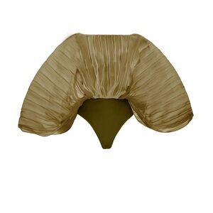 Andrea Iyamah Jade Sombra Sheer Bodysuit M